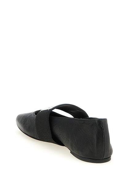 Givenchy Black Lamb Leather Ballet Flats