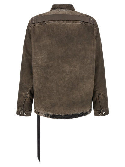 DRKSHDW Gray Cotton Denim Jacket