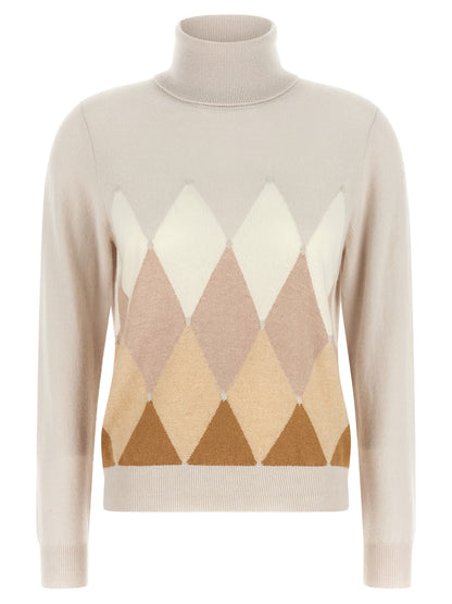 Ballantyne Beige Cashmere Cardigan