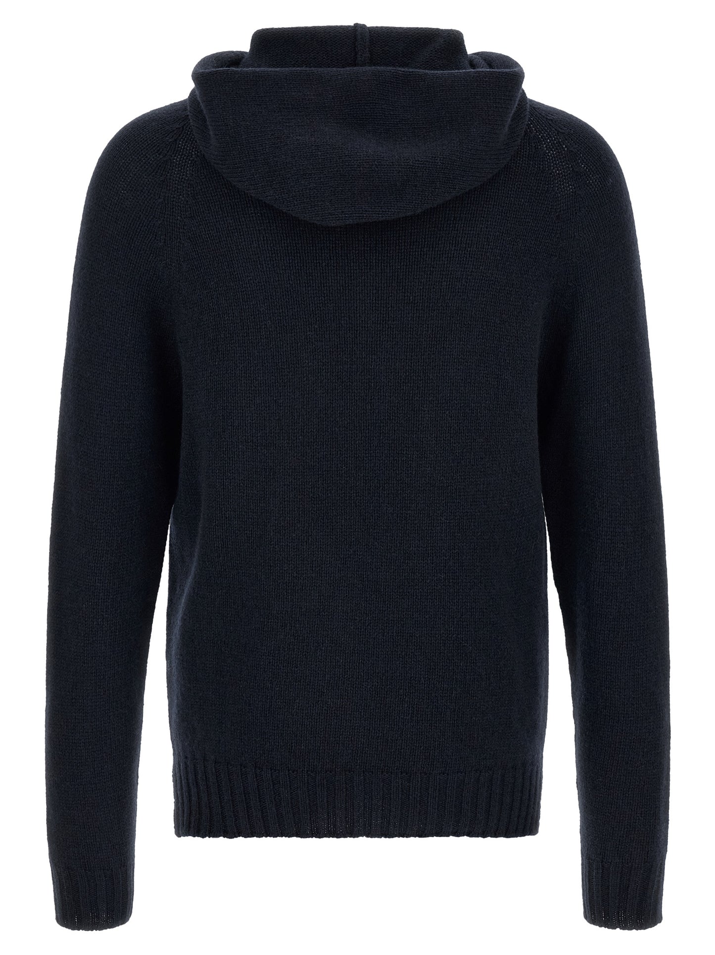 MA'RY'YA Blue Cashmere Cardigan