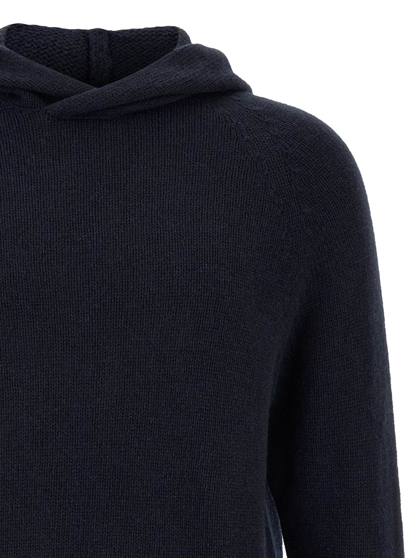 MA'RY'YA Blue Cashmere Cardigan