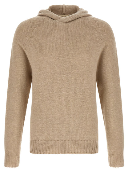 MA'RY'YA Beige Cashmere Cardigan