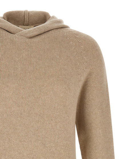 MA'RY'YA Beige Cashmere Cardigan