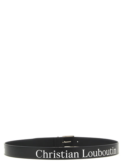 Christian Louboutin Black Calfskin Regular Belt