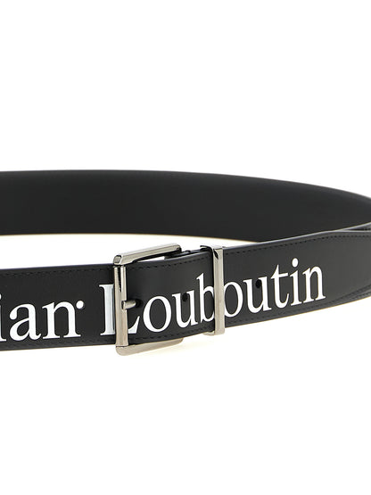 Christian Louboutin Black Calfskin Regular Belt