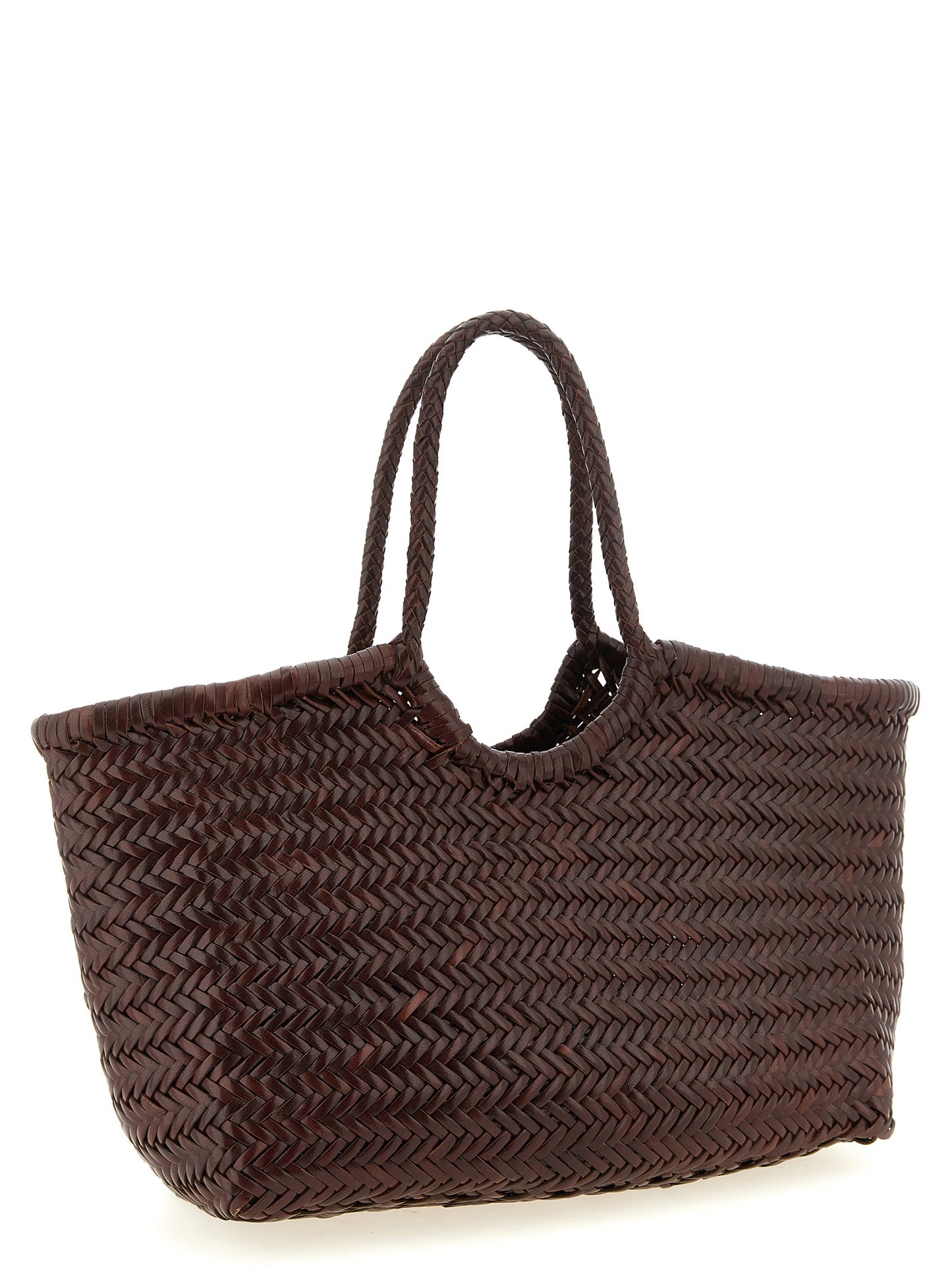 Dragon Diffusion Brown Cowhide Shoulder Bag