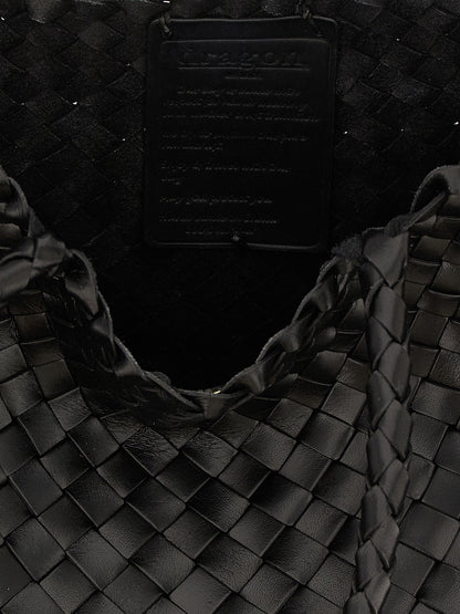 Dragon Diffusion Black Calfskin Shoulder Bag