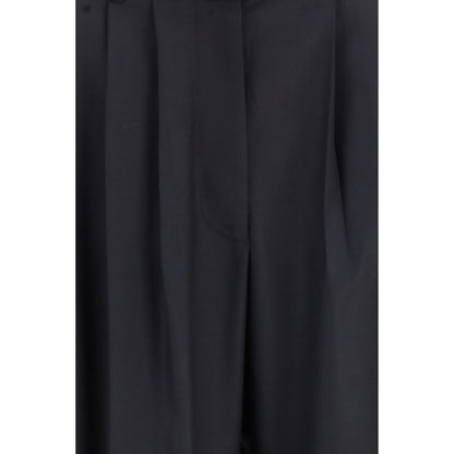 The Row Blue Wool Oves Aries Dress Pants