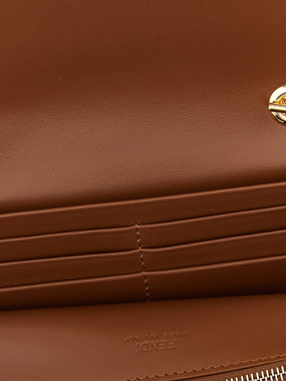 Fendi Brown Calfskin Cardholder