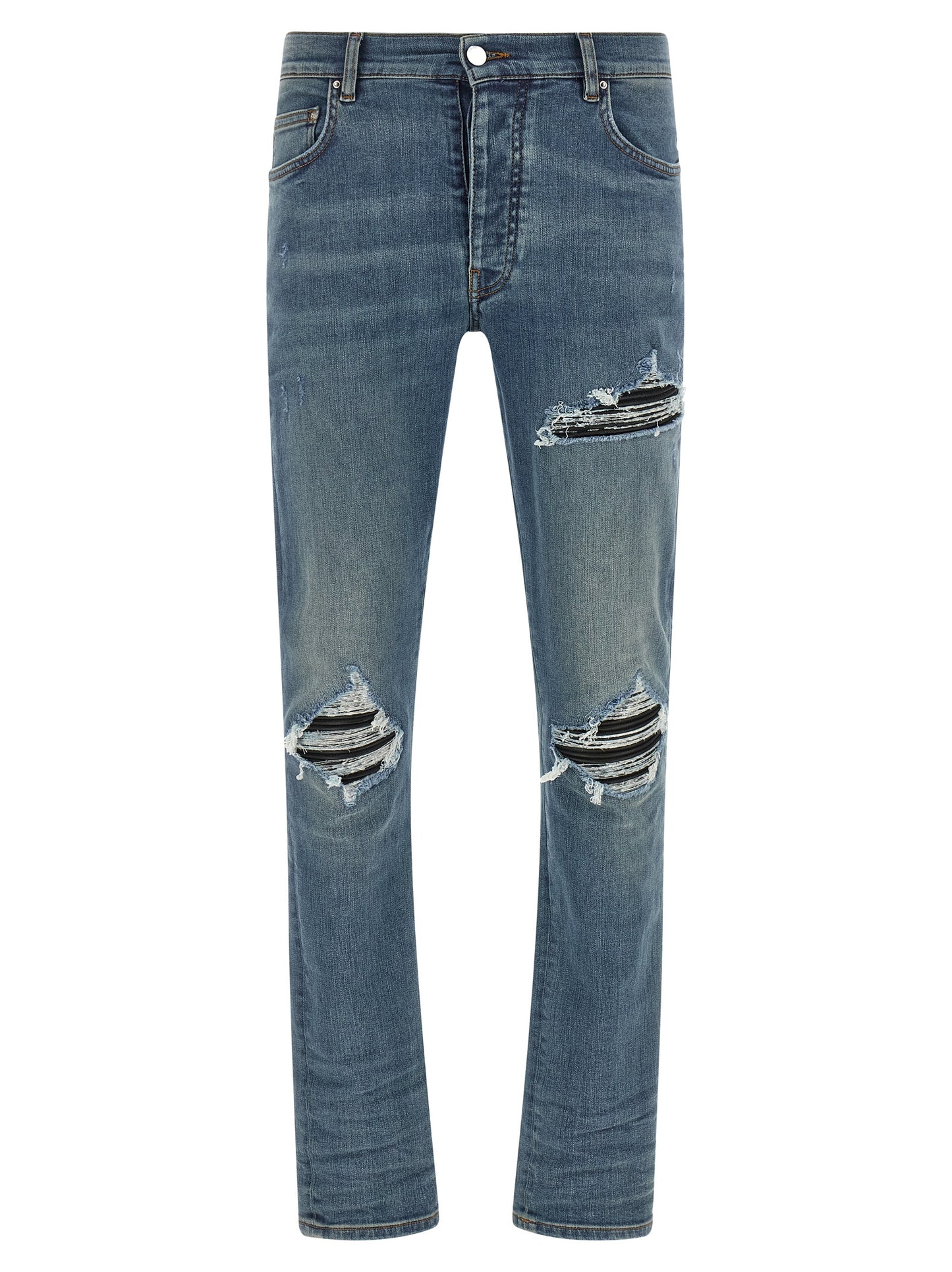 Amiri Blue Cotton Skinny Jeans
