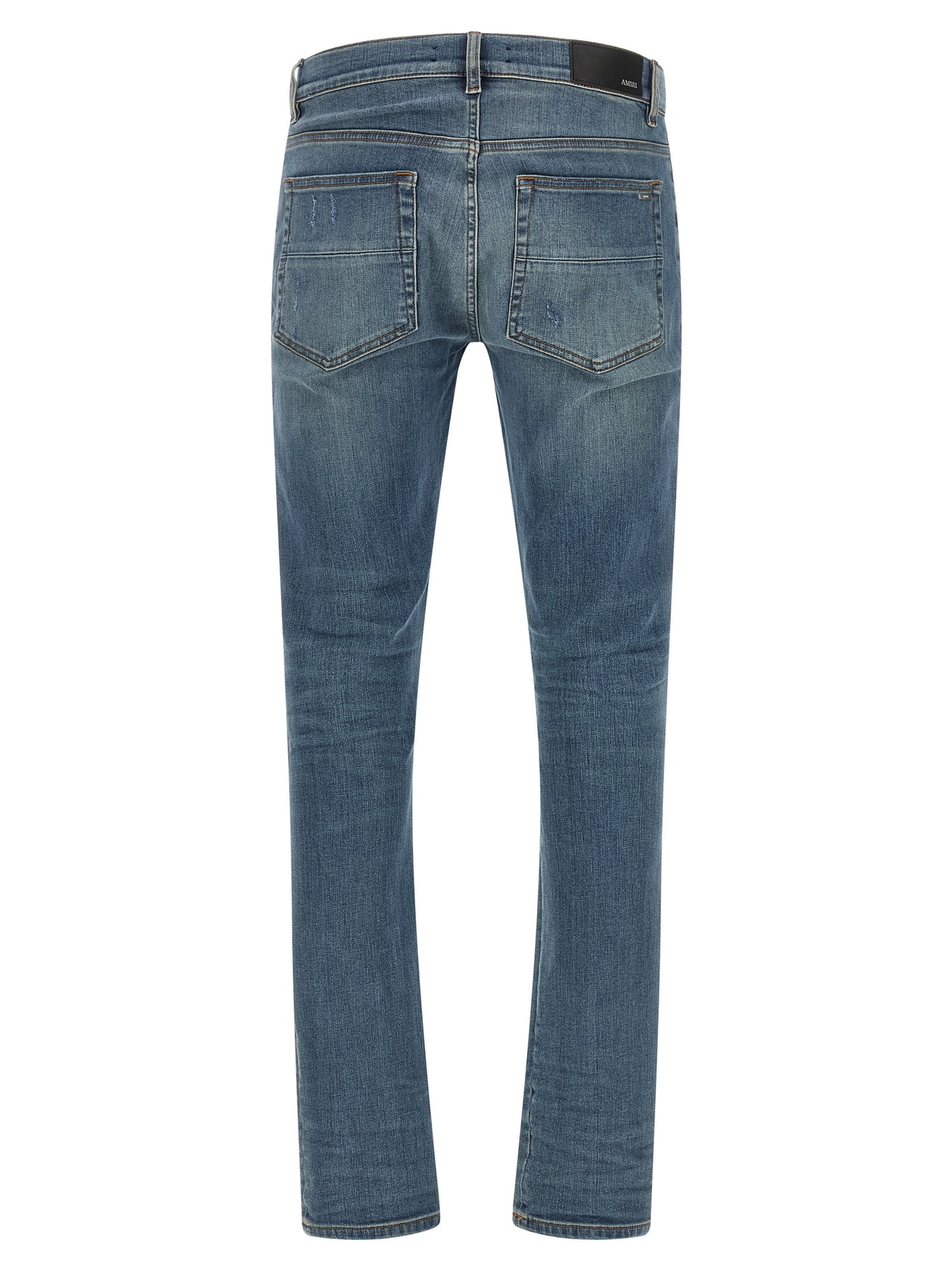 Amiri Blue Cotton Skinny Jeans