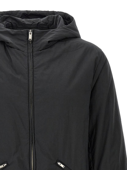 Undercover Black Cotton Full-Length Jacket