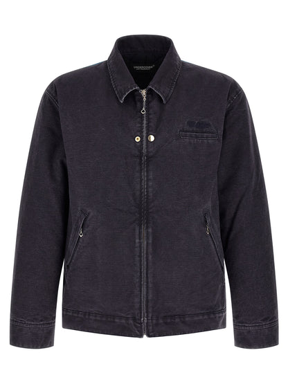 Undercover Blue Cotton Full-Length Jacket