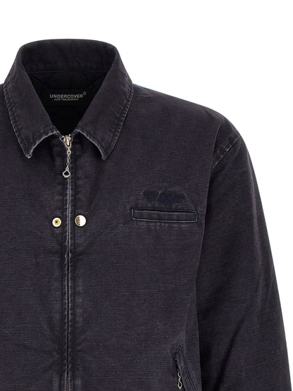 Undercover Blue Cotton Full-Length Jacket