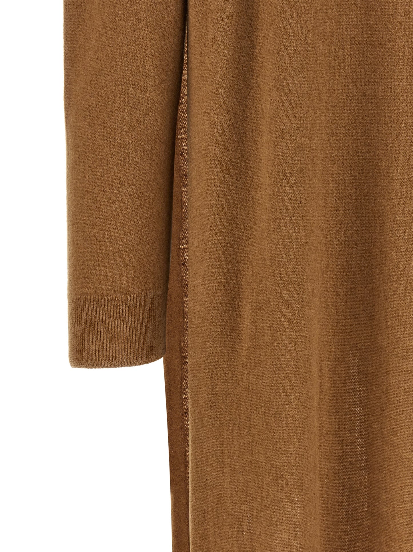 Darkpark Beige Merino Wool Cardigan
