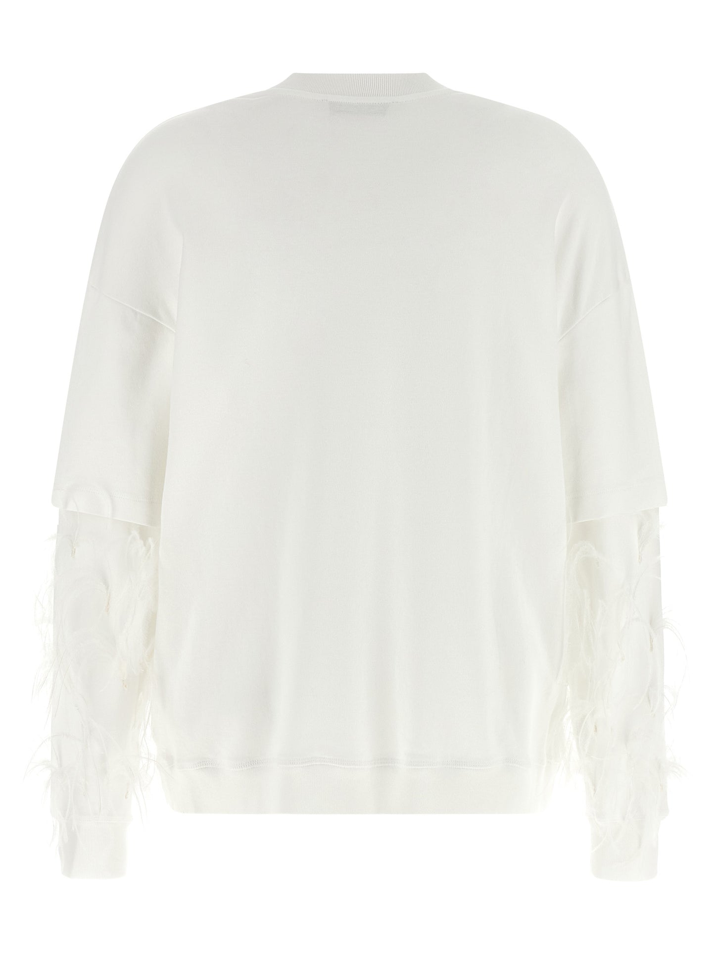 Darkpark White Cotton Sweatshirt