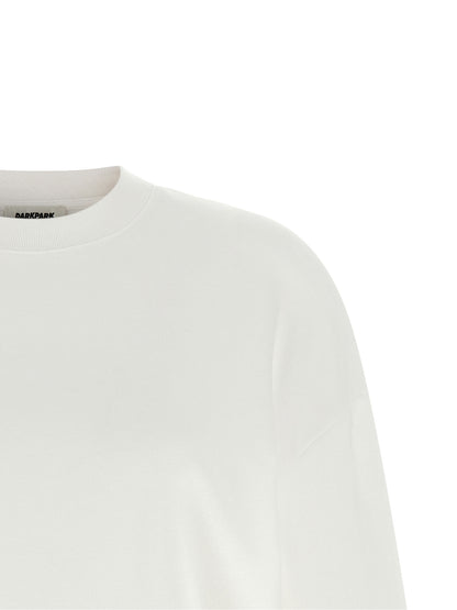 Darkpark White Cotton Sweatshirt