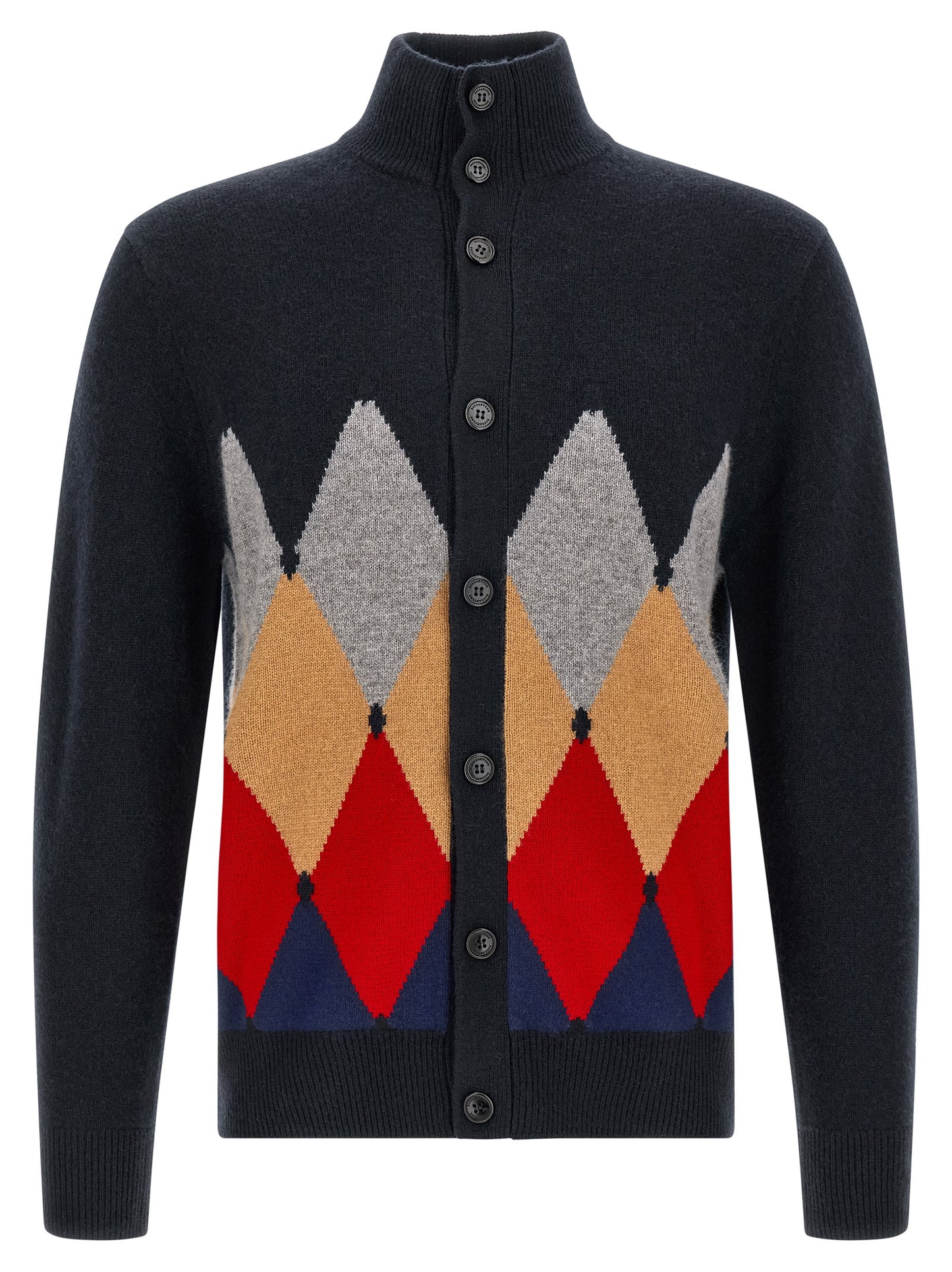 Ballantyne Blue Cashmere Cardigan