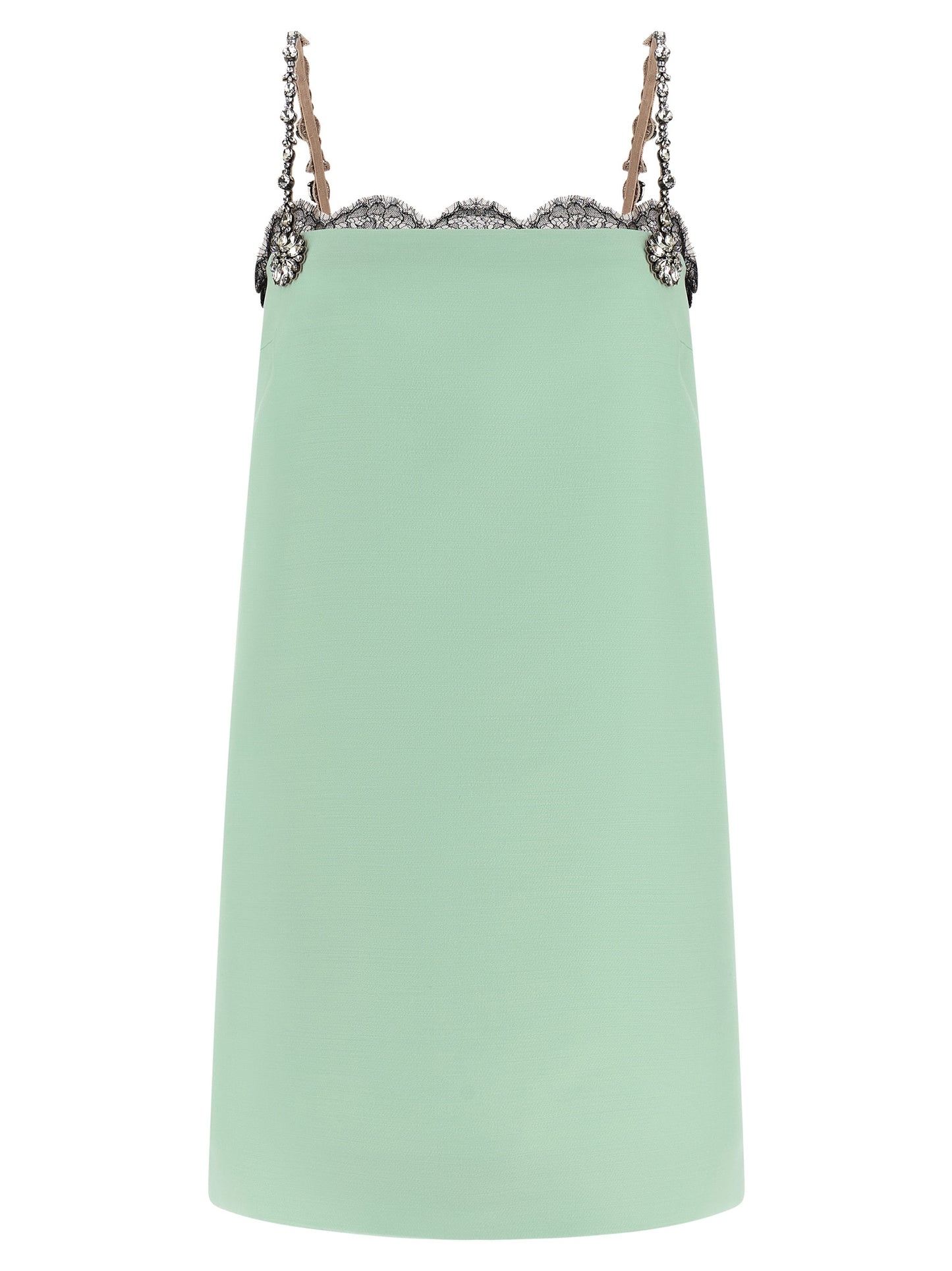 Valentino Garavani Bicolor Virgin Wool Short Dress
