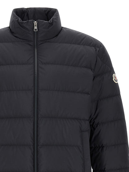 Moncler Blue Polyester Full-Length Jacket