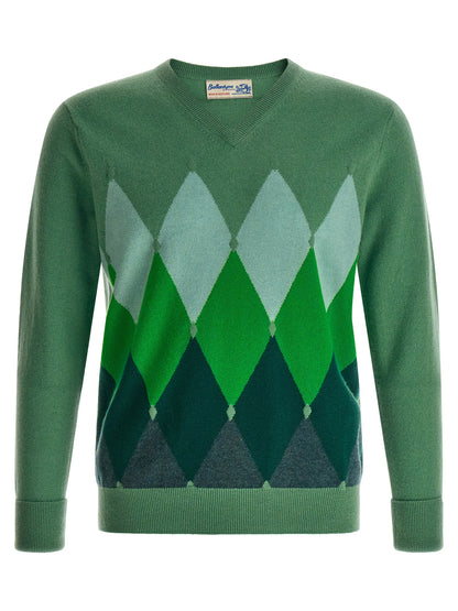 Ballantyne Bicolor Cashmere Cardigan