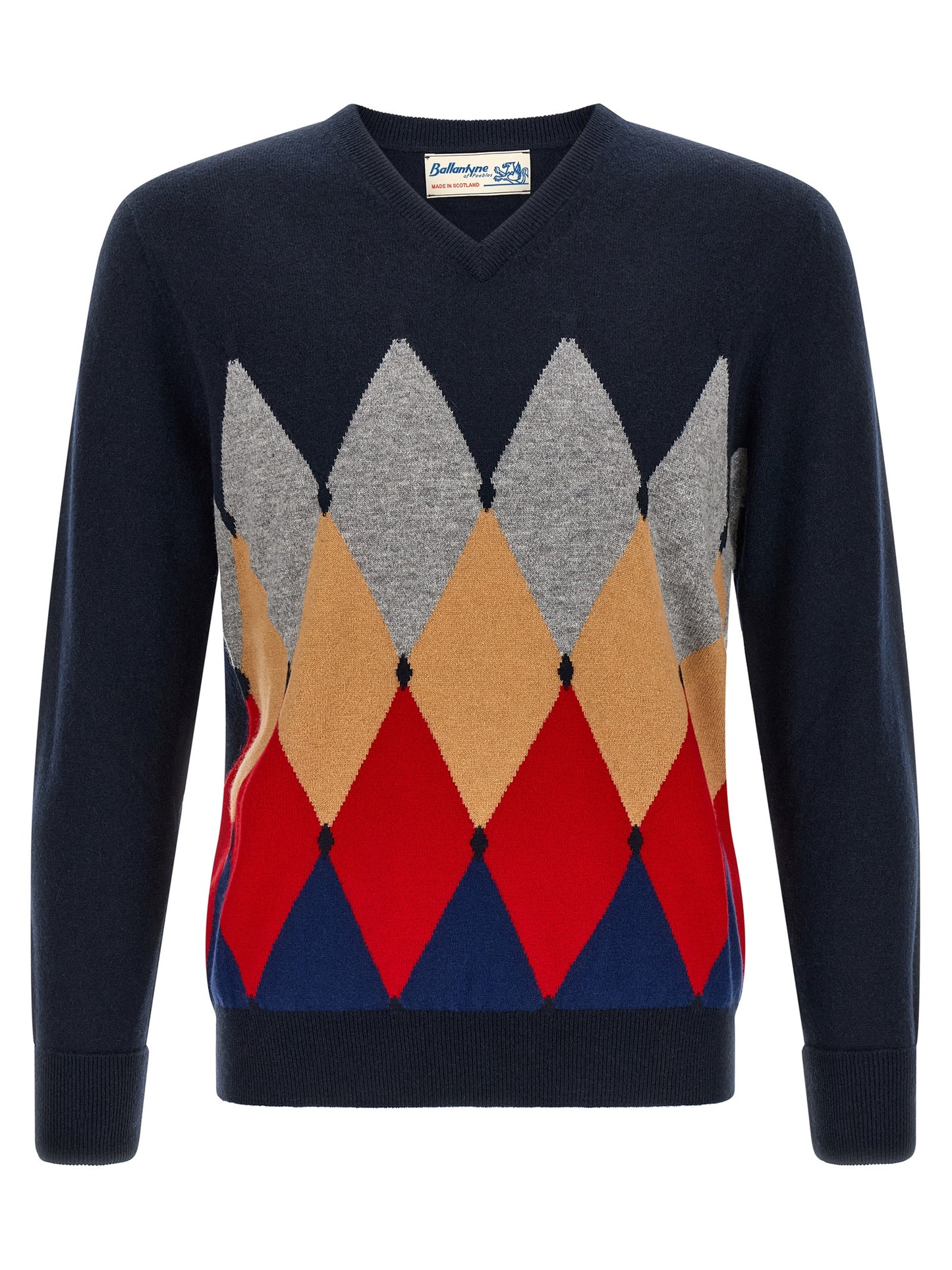 Ballantyne Blue Cashmere Cardigan