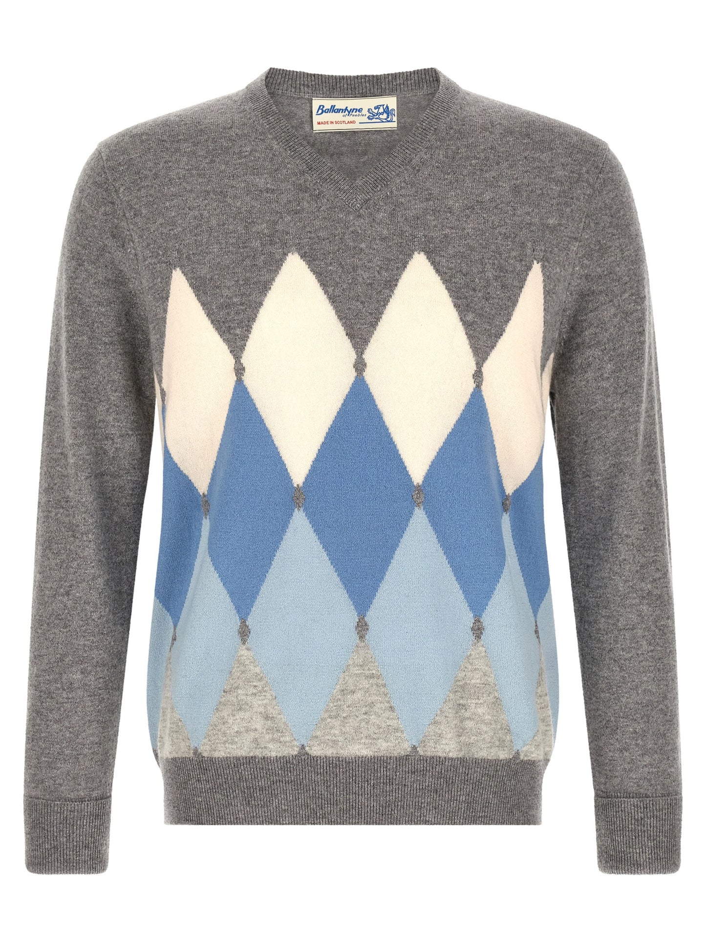 Ballantyne Gray Cashmere Cardigan