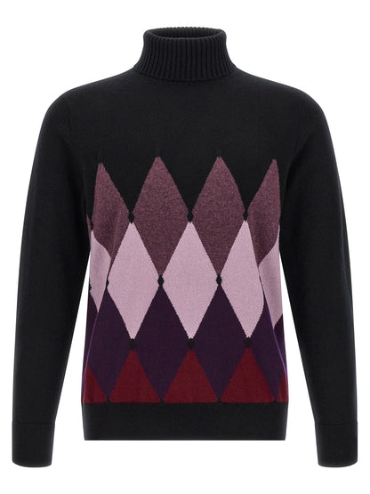 Ballantyne Black Cashmere Cardigan