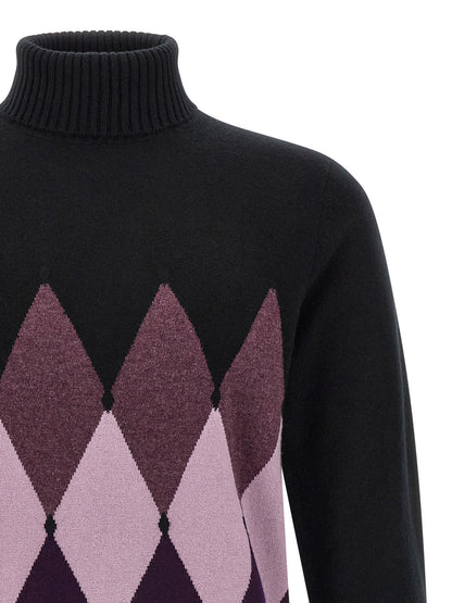 Ballantyne Black Cashmere Cardigan