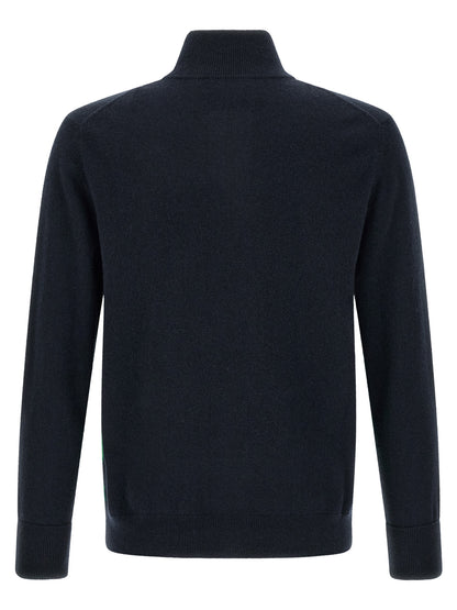 Ballantyne Blue Cashmere Cardigan