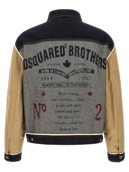 Dsquared² Beige Cotton Denim Jacket