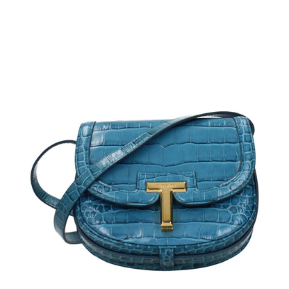 Tom Ford Light Blue Leather Crossbody Bag