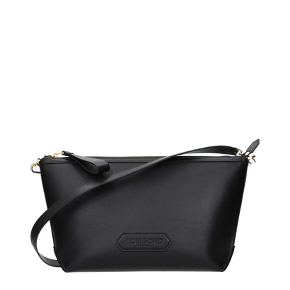 Tom Ford Black Leather Crossbody Bag