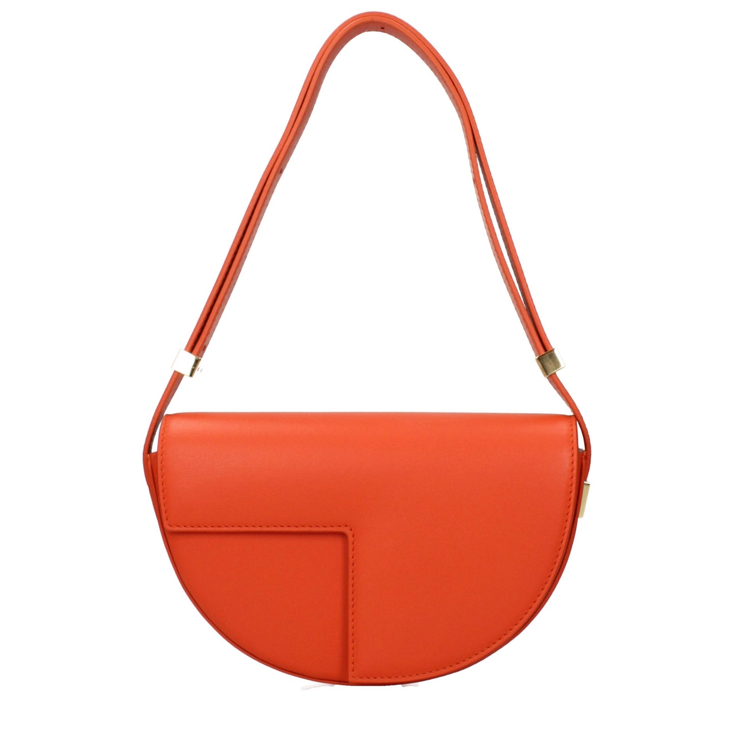 Patou Orange Leather Shoulder Bag