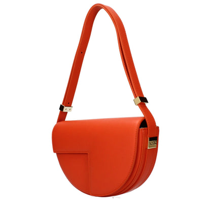 Patou Orange Leather Shoulder Bag
