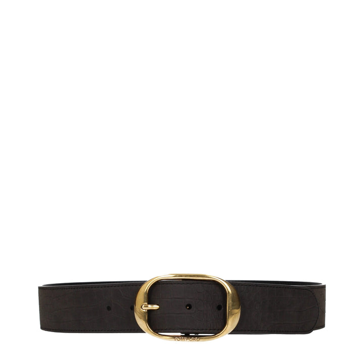 Tom Ford Brown Leather Regular Belt