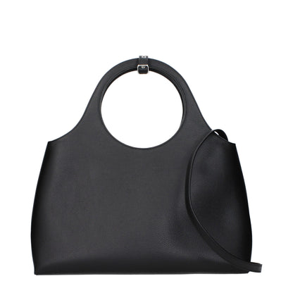Courrèges Black Leather Handbag