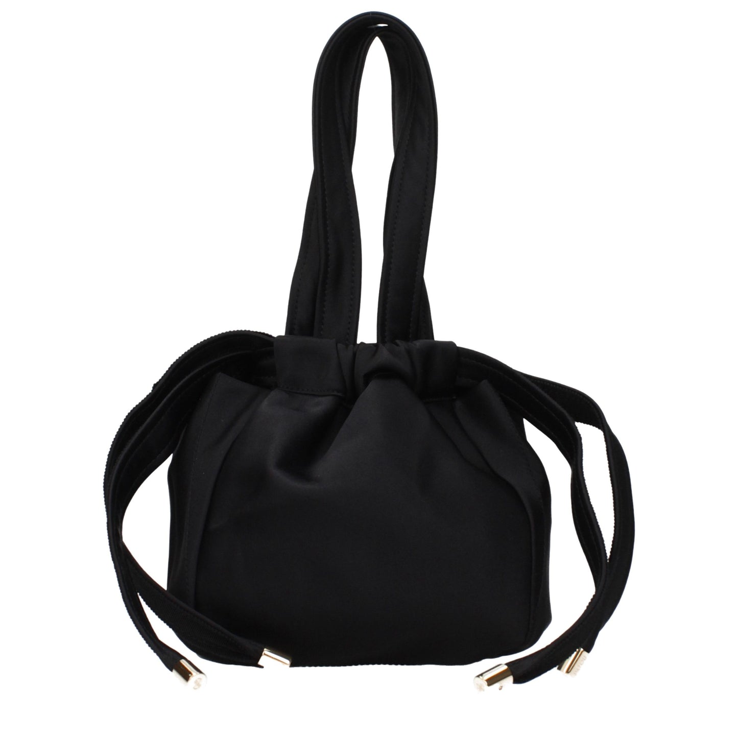 Patou Black Fabric Handbag