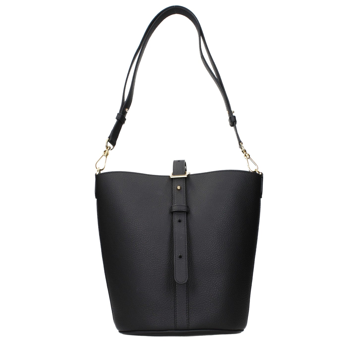Patou Black Leather Crossbody Bag