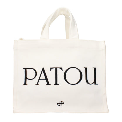 Patou White Fabric Handbag