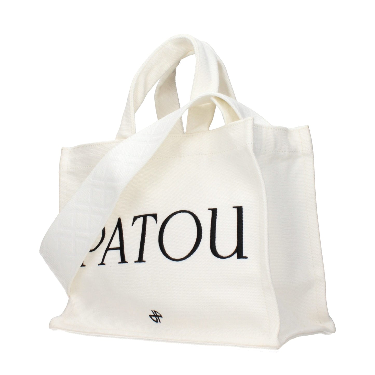 Patou White Fabric Handbag