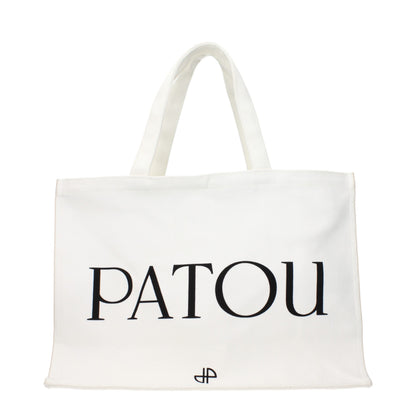 Patou White Fabric Handbag