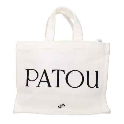 Patou White Fabric Handbag