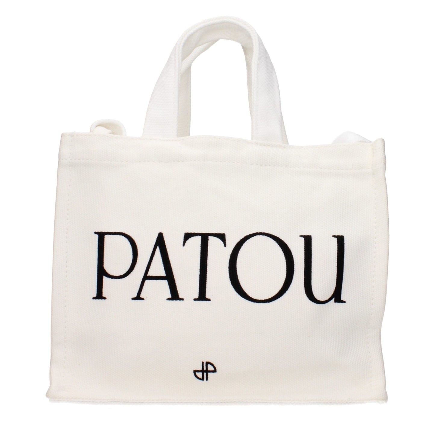 Patou White Cotton Handbag