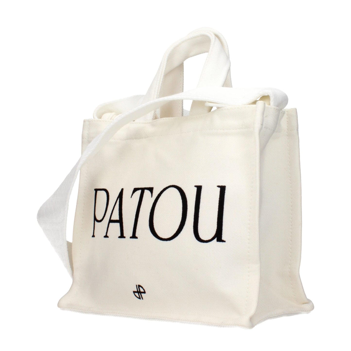 Patou White Cotton Handbag