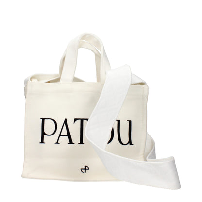 Patou White Cotton Handbag