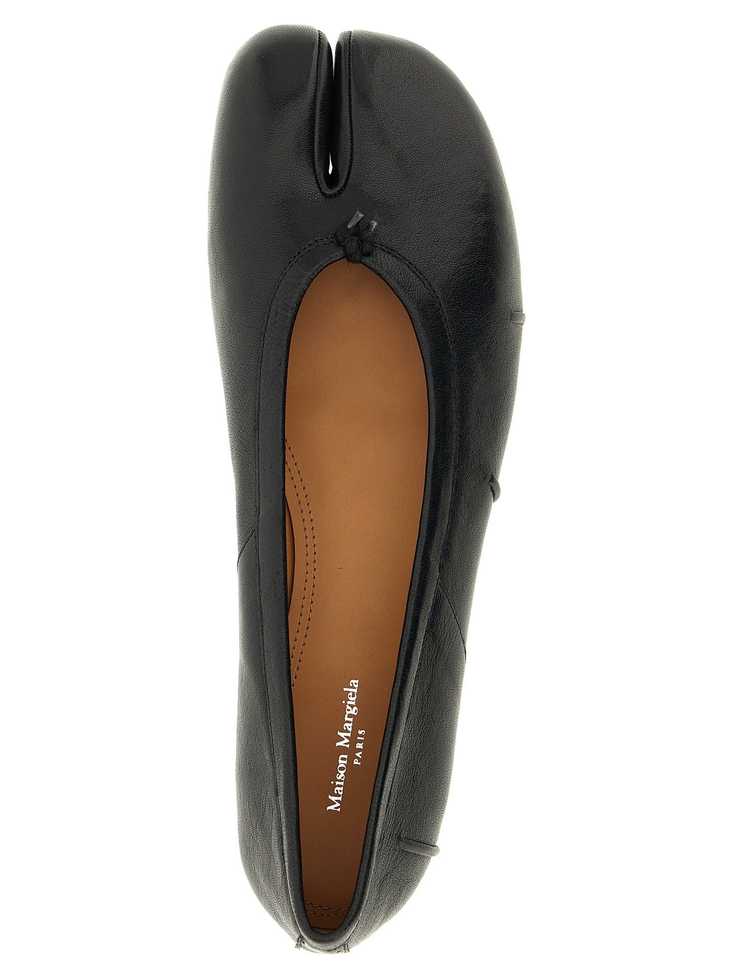 Maison Margiela Black Lamb Leather Ballet Flats