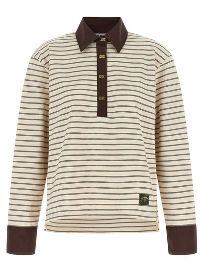 Ganni Brown Cotton Cardigan