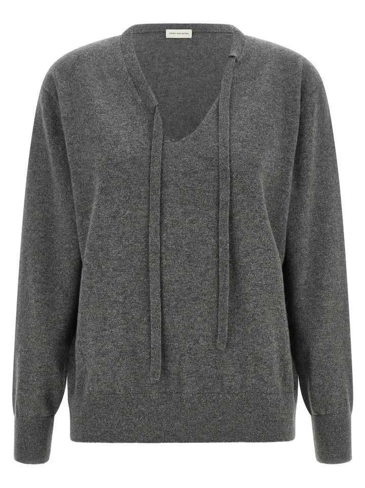Dries Van Noten Gray Cashmere Cardigan