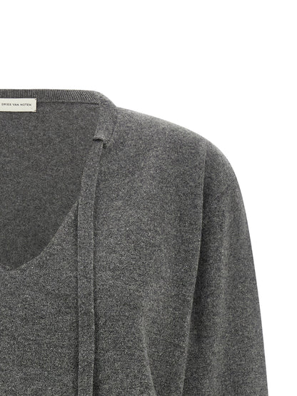 Dries Van Noten Gray Cashmere Cardigan